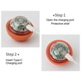 thumbnail image 4 of Pelota Interactiva para Gatos Rodante Automática Gatitos Interior () Naranja, 4 of 5