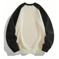 thumbnail image 6 of Fengactive Men’s Color Block Raglan Sweatshirts Loose Crewneck Pullovers Casual Long Sleeve Outdoor Athletic Workout T-Shirt, 6 of 6