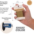 thumbnail image 3 of The Beadsmith S-Lon Beading Thread – Khaki, Size 2 (0.12 mm), 26 Yds (23.7 m), Strong Stringing Cord, 3 of 6