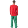 thumbnail image 5 of Peanuts Mens' Christmas Holiday Season Caroling Charlie Brown Snoopy and Friends Raglan Sleeve 2PC Sleep Pajama Set, 5 of 7