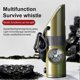 thumbnail image 2 of 7-in-1 Multi-Function Outdoor Survival Tool with Whistle, Compass, Thermometer, Flashlight, and Magnifier for Emergency Use, 2 of 5