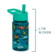 thumbnail image 5 of Wildkin Kids Reusable 16 Ounce Tritan Plastic Water Bottle for Boys and Girls, With Straw Top and Carrying Handle (Jurassic Dinosaurs), 5 of 8