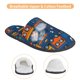thumbnail image 3 of Fotbe Funny Steam Train Pantuflas Peludas para Mujer con Estampado, Zapatillas de Peluche, Zapatos de Invierno para Casa, Uso Interior y Exterior-Large, 3 of 8