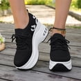 thumbnail image 2 of Willtoo Orthopedic Shoes for Women Wedge Platform Sneakers, Breathable Knit Mesh Lace‑Up Arch Support Walking Shoes, Non Slip Thick Sole Casual Fashion Sneakers, 2 of 6