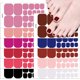 thumbnail image 2 of Pegatinas adhesivas para uñas de los pies, tiras de esmalte de uñas de los pies, calcomanías de manicura para mujeres, pegatinas de cobertura completa de Color sólido, 2 of 7
