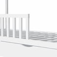 thumbnail image 4 of LHYY Full House Bed with 2 Storage Drawers, Full Bed Frame with Rails and Roof,Tent Bed,Wooden Full Daybed,Full Bed for ,No Box Spring Needed (White), 4 of 8