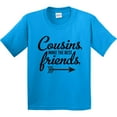 thumbnail image 3 of Inktastic Cousins Make the Best Friends with Arrow Youth T-Shirt, 3 of 5