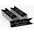 thumbnail image 2 of Inkdotpot Silver Foil Paper Hang Tags Hugs & Kisses From The Wedding Favor Tags 50 Pieces, 2 of 6