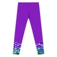 thumbnail image 3 of YONGHS Kids Girls Swim Legging High Waist Swim Tight Long Pants Swimming Bottoms Purple 16, 3 of 5