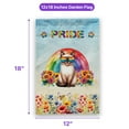 thumbnail image 5 of Siamese Celebrates Rainbow Pride Month LGBT LGBTQ+ Garden Flag 12x18in Double Sided Cat Lover Kitten Owner Gifts Outdoor Decor - 01003, 5 of 5