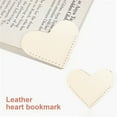thumbnail image 2 of Clearance Under 5$ Leather Love Book Corner Protector Pink, Fdelink Leather Heart Bookmarks Winjeto Cute Corner Page Book Marks for Teachers Students Book Reading Lovers for S-chool Home, 2 of 4