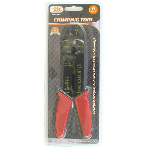8 Inch Crimping Tool Quick and Easy Removal of Wire Insulation