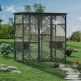 thumbnail image 4 of Cat Enclosure Walmart - Extra Large Outdoor Catio with Window Access - Black Walk-In Play Area for Multiple Cats - Spacious & Safe, 4 of 8