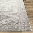 thumbnail image 3 of Monte Carlo MNC-2336 6'7" x 9' Area Rug in Charcoal and Light Gray, 3 of 5