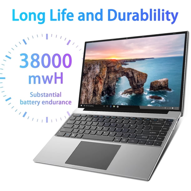 Temlicolo 14.1in Laptop, Windows 11 Pro, 8GB DDR4, 256GB SSD