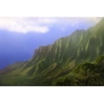 thumbnail image 2 of Flaherty, Dennis 18x13 Black Ornate Wood Framed with Double Matting Museum Art Print Titled - HI, Kauai Landscape of the Na Pali Coast, 2 of 4