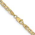 thumbnail image 4 of 10k Yellow Gold 3.75mm Concave Anchor Chain Necklace Pendant Charm, 4 of 9