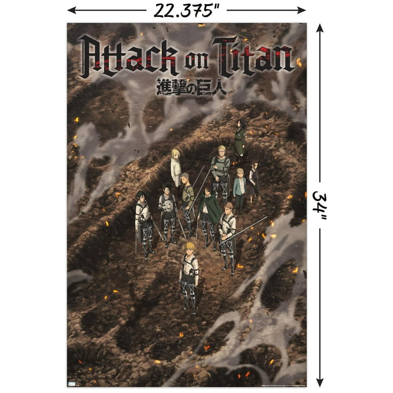 Attack on Titan: The Final Season - Part 3 Teaser Wall Poster, 22.375 x  34 