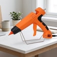 thumbnail image 6 of 550W Hot Glue Gun Kit, Heavy Duty Full Size Electric Glue Gun, Orange, with 4 Nozzles, Stand and 24 Glue Sticks for Crafts and Repairs, 6 of 8
