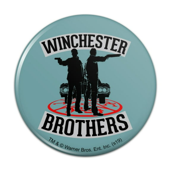 Supernatural Winchester Brothers Kitchen Refrigerator Locker Button Magnet