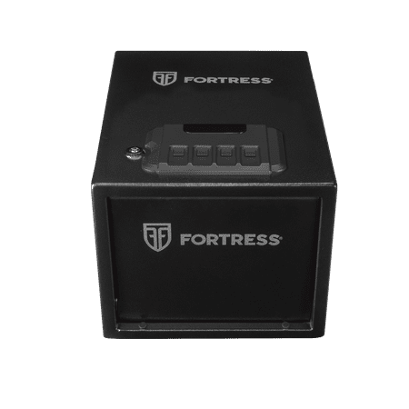 Fortress Quick Access Handgun Safe with Electronic Lock and Backup Key  Black P2EA