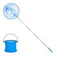 thumbnail image 1 of Uxcell 1-Set Red de Pesca Telescópica para Adolescentes, Mango Ajustable de 18.89 Pulgadas con Cubo [Azul], 1 of 7