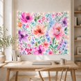 thumbnail image 5 of Peonies and Anemones Among Blue Filler Flowers, Playful Watercolor for Flower Lovers, Botanical Wall Art, Housewarming Gift, Tapestry Wall Hanging for Bedroom and Living Room, 5 of 7