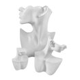 thumbnail image 4 of Juego de 3 soportes para bustos de joyería, exhibidores, vista lateral, profesionales y versátiles para Blanco, 4 of 9