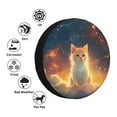 thumbnail image 4 of Rateoe Starry Sky Constellation Cat Pattern Tire Cover Wheel Protectors Weatherproof Wheel Covers Universal Fit for Trailer Rv SUV Truck Camper Travel Trailers Accessories-16 inch, 4 of 6