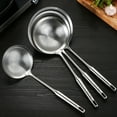 thumbnail image 4 of Thick Mesh Grid 304 Stainless Steel Oil Skimmer Vegetables Colander Soy Milk Strainer Pot Food Filter Spoon Kitchen Gadgets, 4 of 9