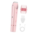 thumbnail image 3 of Afeitadora eléctrica 2 en 1 para mujer, recortadora de vello corporal eléctrica para cuerpo, piernas y zona del bikini. Rosa, 3 of 8