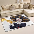 thumbnail image 2 of Coolnut Lightweight Carpet Mats, 31 x 20 inches Area Soft Rugs Floor Mat Doormat Decoration for Rooms Entrance Skull Trumpet Player, 2 of 6
