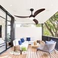 thumbnail image 5 of 52 Inch Ceiling Mounted FanLight Ceiling Fan with Lights and Smart Remote Control 6 Speed Quiet Reversible DC Motor for Bedroom Restaurant Household Indoor &Outdoor, 5 of 6