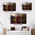 thumbnail image 4 of Designart "Harvest Vineyard Scenic Vibrant painting" Vineyard Floater Framed Wall Decor, 4 of 7