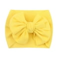 thumbnail image 2 of Caveitl 1PC Newborn Infant Baby Girls Print Bow Headband Stretch Hairband Headwear Yellow One Size, 2 of 3