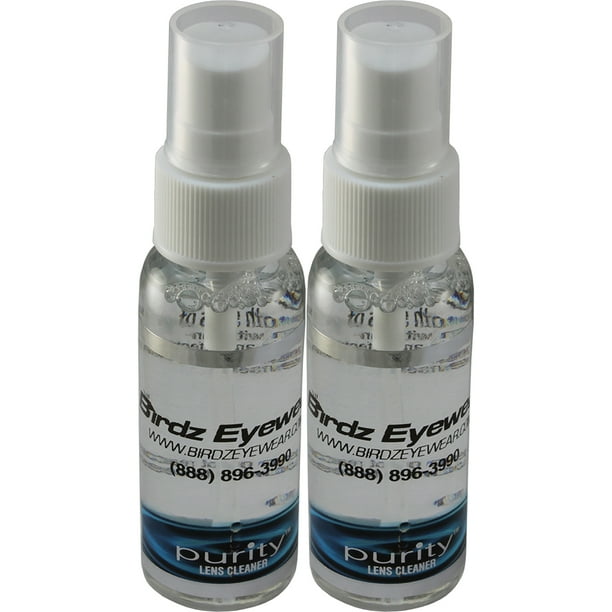 2 Eyeglass Sunglass Lens Cleaner Cleaning Kit with Spray Cloth Tool Key