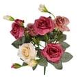 thumbnail image 1 of Toystoory Ramo de rosas artificiales de 13 cabezas, simulación Floral para el hogar, decoración para banquete de boda Flores artificiales rojo 15 x 10 x 30 cm, 1 of 6