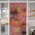 thumbnail image 2 of 3D Privacy Home Bathroom Window Film Sticker Self Adhesive lass Decor Quote Yay Its You Day Inspiring Motivational Positive Quotation with Stars Artwork Print Orange 23.6" x 39" Rainbow Privacy Win, 2 of 6