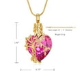 thumbnail image 2 of Crystal Heart Tree of Life Urn Necklace Cremation Jewelry for Men Women Keepsake Memorial Ash Jewelry Gifts Urn Pendant, 2 of 6