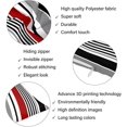 thumbnail image 6 of Abstract Stripes Body Pillow Cover Red and Black White Grey Striped Long Pillow Case with Zipper Decorative Soft Bedding Pillowcase Modern Stripe Pillow Covers for Couch,Bedroom,Home Gifts 20"x54", 6 of 6