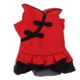 thumbnail image 1 of Vestido Qipao para mascotas de primavera-verano para gatos y cachorros - 100 % algodón Moda china encantadora, 1 of 8