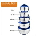 thumbnail image 4 of ARC KTE14 Stainless Steel Mixing Bowl set with Lids Non-Slip Silicone Bottom, Pour Spouts and Measurement Marks (5pcs set), 4 of 5
