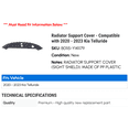 thumbnail image 2 of Radiator Support Cover - Compatible with 2020 - 2023 Kia Telluride 2021 2022, 2 of 2
