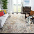 thumbnail image 3 of SAFAVIEH Madison Nita Vintage Floral Area Rug, Grey/Gold, 9' x 12', 3 of 8