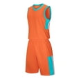thumbnail image 5 of Cethrio Boys' Shorts Sets, Sleeveless 2 Piece Basketball Athletic Outfit Sets Activewear Orange Size 8-10 T, 5 of 7