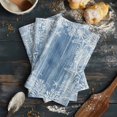 thumbnail image 6 of Blue Coastal Nautical Kitchen Towels Set of 4, Water Absorbent Dish Towel, Summer Ocean Sea Waves Starfish Coral Decorative Hand Towels - Quick Drying Cloth for Cooking Baking, 18x28 Inch, 6 of 8
