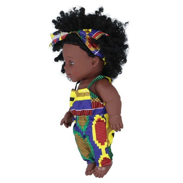 Muñeca Bebé De Vinilo, Muñecas Reborn Negras Suaves Y Ecológicas De 35 Cm, para Niñas Mayores De 3 Años