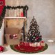 thumbnail image 3 of Falda de Árbol de Navidad Vestido de Árbol de Navidad Vestido de Árbol de Navidad de Terciopelo de 24 Pulgadas Vestido de Árbol de Navidad Retro Decoración de Fiesta de Navidad Vestido de Árbol de Nav, 3 of 6