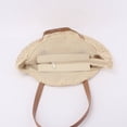 thumbnail image 3 of Nvzi Bolso de hombro tejido, bolso de mano tejido y bolso de cosméticos, bolsos de mano tejidos elegantes para playa de verano 17,71 x 0,78 x 15,74 pulgadas - C, 3 of 4