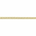 thumbnail image 3 of 10K Yellow Gold 3.35mm Semi-Solid Curb Link Chain (20 X 3.35) Made In South Africa 10bc106-20, 3 of 5